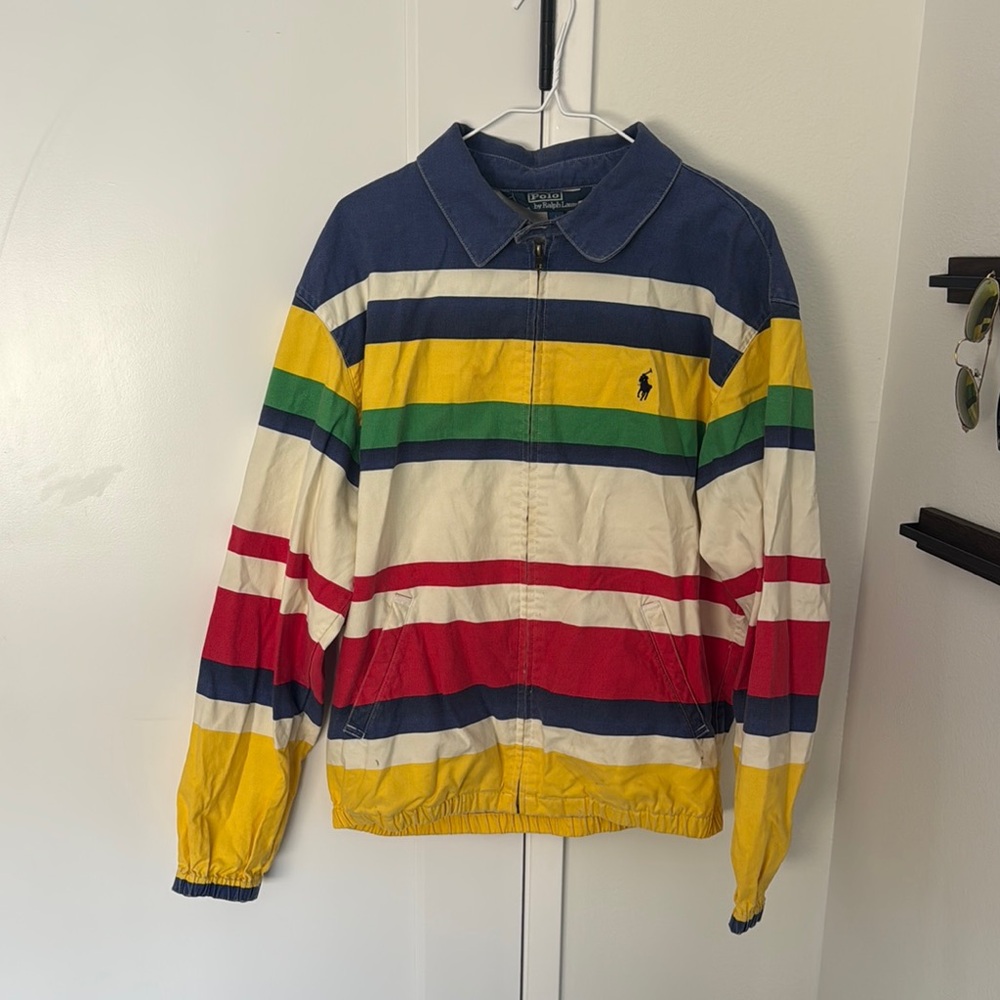 Ralph Lauren Colorful Striped Jacket with Logo
